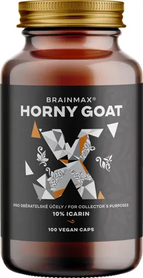 Obrázek produktu pro BrainMax Horny Goat Standardizovaný 10% extrakt z ikarinu, epimedium, pro veterinární použití, 500 mg, 100 vegetariánských kapslí