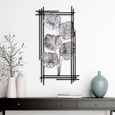 Image de Wallity, Daiyu 2, accessoire mural décoratif en métal, 100 % METAL, multicolore, 48 x 87 x 4 cm