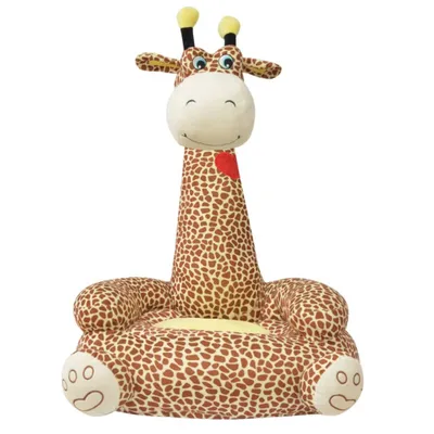 Immagine prodotto di Poltrona in Peluche per Bambini Girafa Marrone