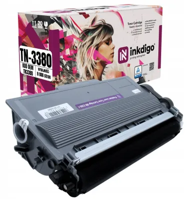 Produktbild von Inkdigo Toner TN3380 für Brother DCP-8110DN, DCP-8155DN, DCP-8250DN, HL-5440D – Schwarz, 8000 Seiten,