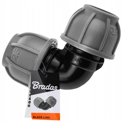 Produktbild von Bradas PE-Winkelstück 25 mm verschraubbar für Gartenbewässerung