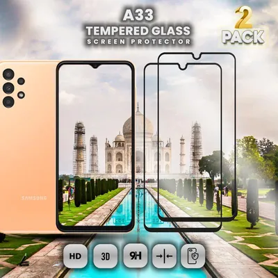 Produktbild von 2-Pack Samsung Galaxy A33 Displayschutzfolie - Gehärtetes Glas 9H - Super Qualität 3D