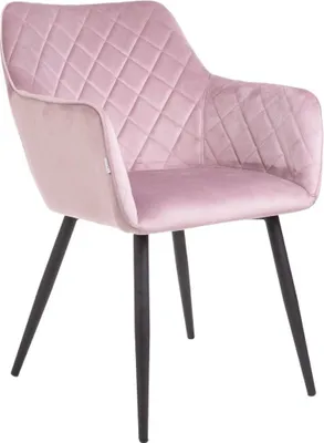 Produktbild von HOMLA SHELTON Veloursstuhl rosa 56x60x84cm