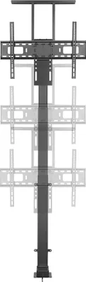 A motorized TV lift mount shown in a neutral, isolated view.
