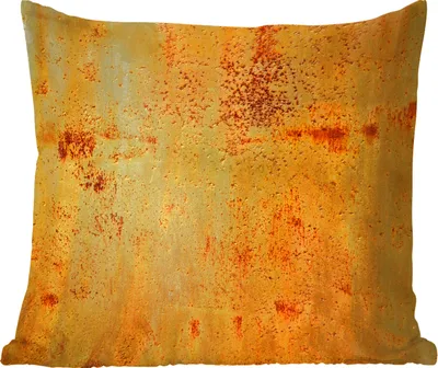 Produktbild von MuchoWow® Zierkissen Sofakissen Wohnzimmer Dekokissen 60x60 cm Rost - Gelb - Vintage - Sitzfläche - Foto Polster