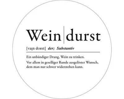 Produktbild von Glasbild Weindurst Definition GLR166 Ø 50 cm