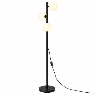 Produktbild von MasterLED Stehlampe Velt, Schwarz, 3 x G9 für LED, 150 cm, für das Wohnzimmer