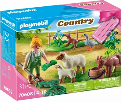 Produktbild von PLAYMOBIL Country 70608 Geschenkset "Bäuerin mit Weidetieren"
