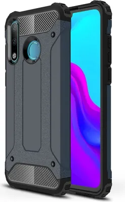 Produktbild von Mobigear Outdoor  Huawei P30 Lite Hülle Hardcase Backcover Stoßfest - Marineblau