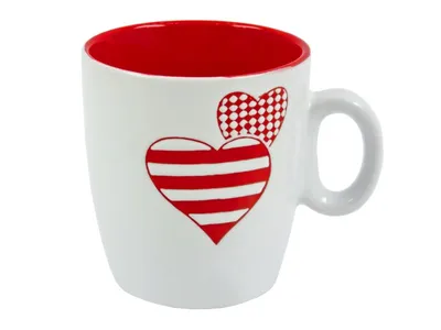 Obrázok produktu pre KupMa Valentínsky hrnček so srdiečkami, biely