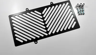 Produktbild von ZIEGER Kühlerabdeckung kompatibel mit Kawasaki ER-6 n | f Clean schwarz