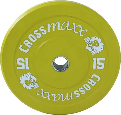 Produktbild von Lifemaxx Crossmaxx Bumper Plate 15 kg GELB 50 mm