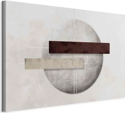 Produktbild von Italienischer Leinwand Leinwandbild - Geometric Decay (1 Part) Wide 60x40 cm Abstrakt n-A-1425-b-a