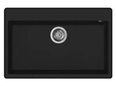 Produktbild von Elleci Einbauspüle 1 Becken Granitek Schwarz 79x51 LGN13040