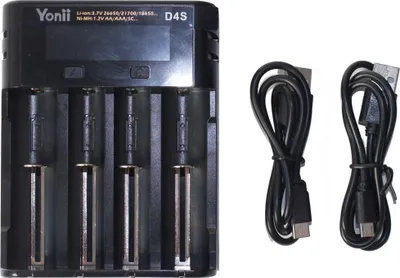 Produktbild von Professor Optiken Universal-Ladegerät für Akkus, 0,5-2A - 4-Fach, LCD-Display
