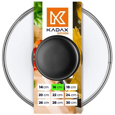 Zdjęcie produktu dla KADAX Pokrywa Pokrywka Żaroodporna Szkło Na Garnek 16cm