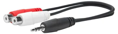 Immagine prodotto di Vivolink PROMJMRCAF0.2 Cavo audio 0,2 m 2 x RCA 3,5 mm nero (PROMJMRCAF0.2)