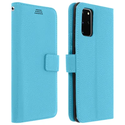 Produktbild von Samsung Galaxy S20 Flip-Cover mit Kartenfächern & Standfunktion – Blau