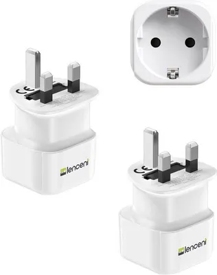 Productafbeelding van 2 stuks UK Reisadapter, Type G UK Power Adapter Reisstekker