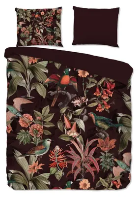 Obrázek produktu pro Bavlněná sada povlečení "Elmira" - červená - (200x220 cm) - 100 % polyester