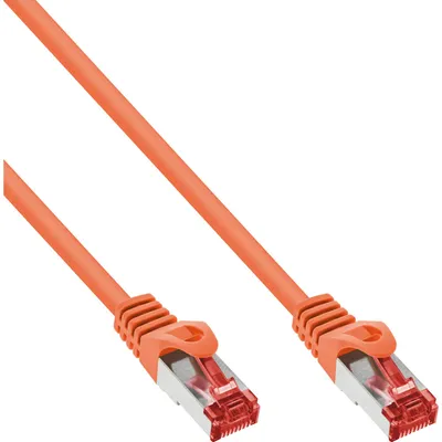 Zdjęcie produktu dla InLine B-76411O, 1 m, Cat6, S/FTP (S-STP), RJ-45, RJ-45, Pomarańczowy