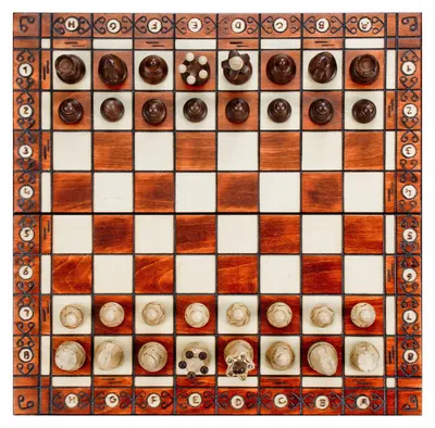 Produktbild von Square Ambasador Lux Traditionelles Holzschachspiel Super Box 52x52 cm