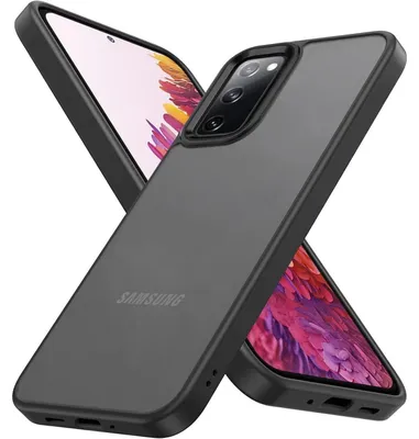 Productafbeelding van Beschermhoes voor Samsung Galaxy S20 FE, mat, transparant zwart, schokbestendig, krasbestendig