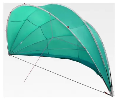 Produktbild von Pool-Dome Grün 592 x 590 x 275 cm für Schwimmbecken