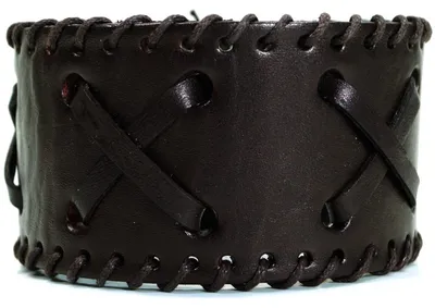 Produktbild von CJBB1937 Herren Armband Leder braun 21,5 cm