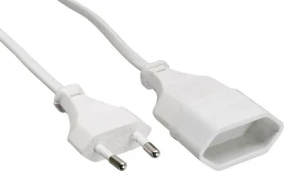 Produktbild von InLine Euro-Verlängerung, Eurostecker an Eurokupplung, weiß, 3m, 3 m