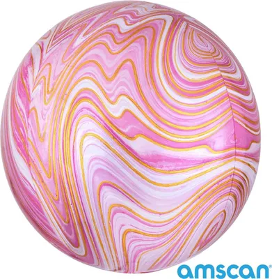 Immagine prodotto di Palloncino Marblez Orbz rosa 38 x 40 cm