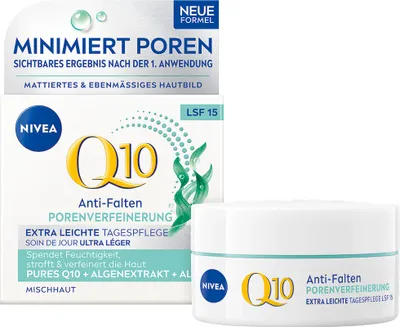 Immagine prodotto di NIVEA 86795 NIVEA Q10 Anti-Falten PORENVERFEINERUNG LSF 15 Gesichtscreme 50,0 ml