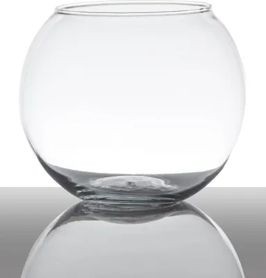 Produktbild von Teelichthalter, Kugelvase BALL H. 9,5cm D. 11cm transparent rund Glas Hakbijl