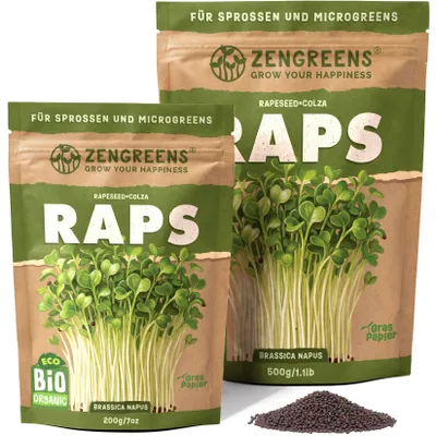 Produktbild von ZenGreens® Sprossen- & Microgreens-Samen - Raps - 200g