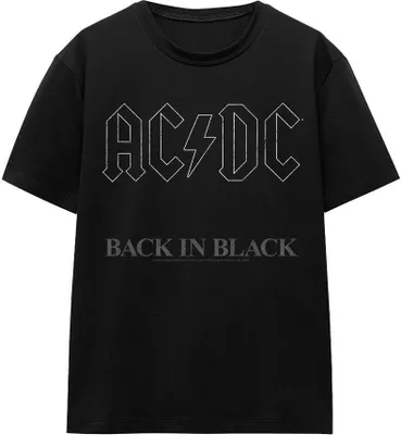 Obrázok produktu pre AC/DC - Tričko "Back In Black" pre mužov/dámy Uni TV15405 (M) (Black)