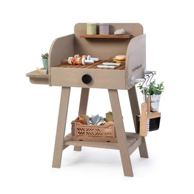 Produktbild von MUDDY BUDDY® Outdoor Spielgrill "BBQ-Chef" warmgrau