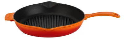 Produktbild von LAVA Grillpfanne aus emailliertem Gusseisen, Ø 28 cm, 2,3 Liter.