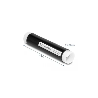 Produktbild von DeLOCK Kaltschrumpfschlauch 25 mm x 130 mm 2 Stück schwarz, Schrumpfschlauch, Schwarz, Silikon, 13 cm, 2,5 cm, 2 Stück(e)