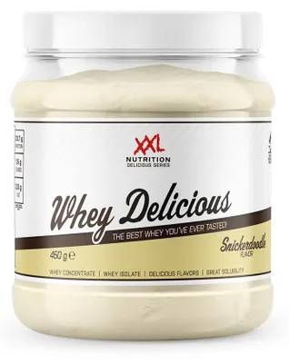 Produktbild von Whey Protein Pulver Eiweißpulver | XXL Nutrition Whey Delicious Snickerdoodle 450 g | Shake aus Isolat & Konzentrat für Muskelaufbau & Fitness