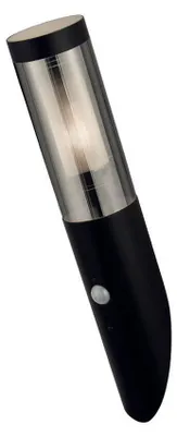 Immagine prodotto di Applique Con Sensore Contemporanea Battone Acciaio Nero Fumè 1 Luce E27