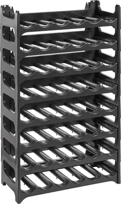 Produktbild von Weinregal – Modulares, stapelbares Flaschenregal für 48 Flaschen, platzsparend & erweiterbar, anthrazit
