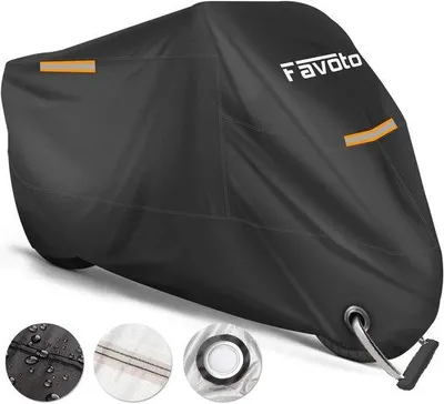 Image de Housse imperméable pour moteurs, vélos et scooters - Protection contre la pluie, le vent et la poussière (245 cm x 105 cm x 125 cm)