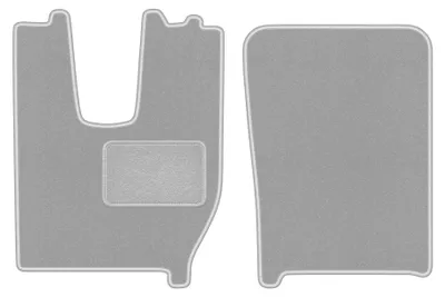 Image de Tapis de sol en moquette pour Iveco S-WAY 2019- (camion) – jeu 4 pièces, gris, sur mesure – Wielganizator OSLO