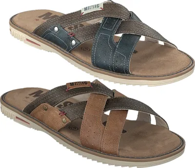 Produktbild von Mustang Herren Pantoletten 4152-702, Größe:44 EU, Farbe:Braun
