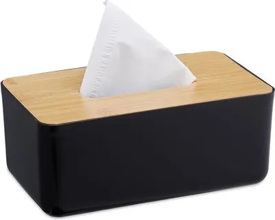 Produktbild von Kosmetikbox für Papiertaschentücher mit Holzdeckel