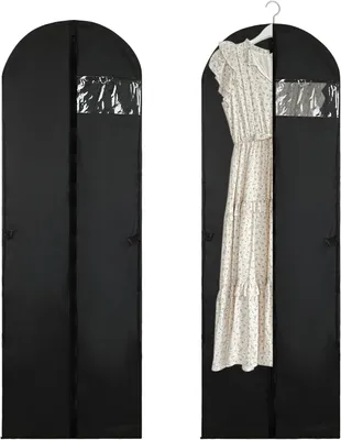 Immagine prodotto di Set di copriabiti, 2 pezzi, 180 x 60 cm, traspiranti, ideali per abiti da sera e da sposa