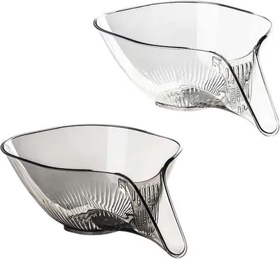 Produktbild von Multifunktions Küchenhilfsmittel-Set aus Kunststoff, 2-teilig, für Lebensmittelabtropfen, praktische Kunststoffabtropfwanne
