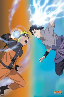 Produktbild von NARUTO SHIPPUDEN - Poster Maxi 91cmx51cm - Naruto vs Sasuke