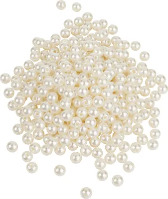 Produktbild von VBS XXL Wachsperlen, Ø 8 mm, 320 Stück Cremeweiß