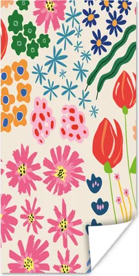 Produktbild von MuchoWow® Poster Blumen - Gestaltung - Tulpe 20x40 cm - Plakat - Foto
